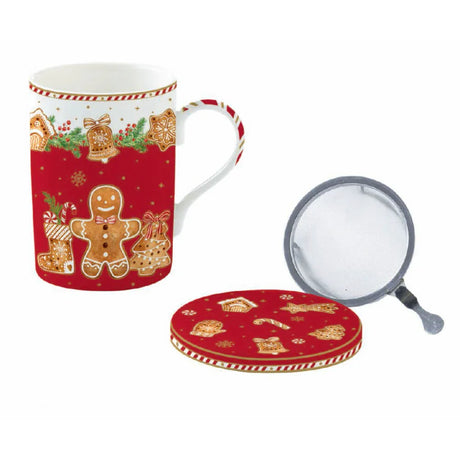 Infuser set 350 ml in color box Fancy Gingerbread Easy Life