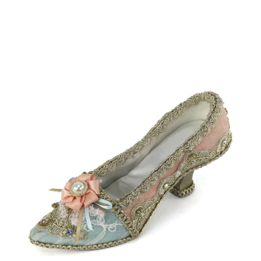 Joyeux Noel Fancy Shoe Pnk Cm - Katherine's Collection Christmas Decoration | North Pole Christmas Shop®