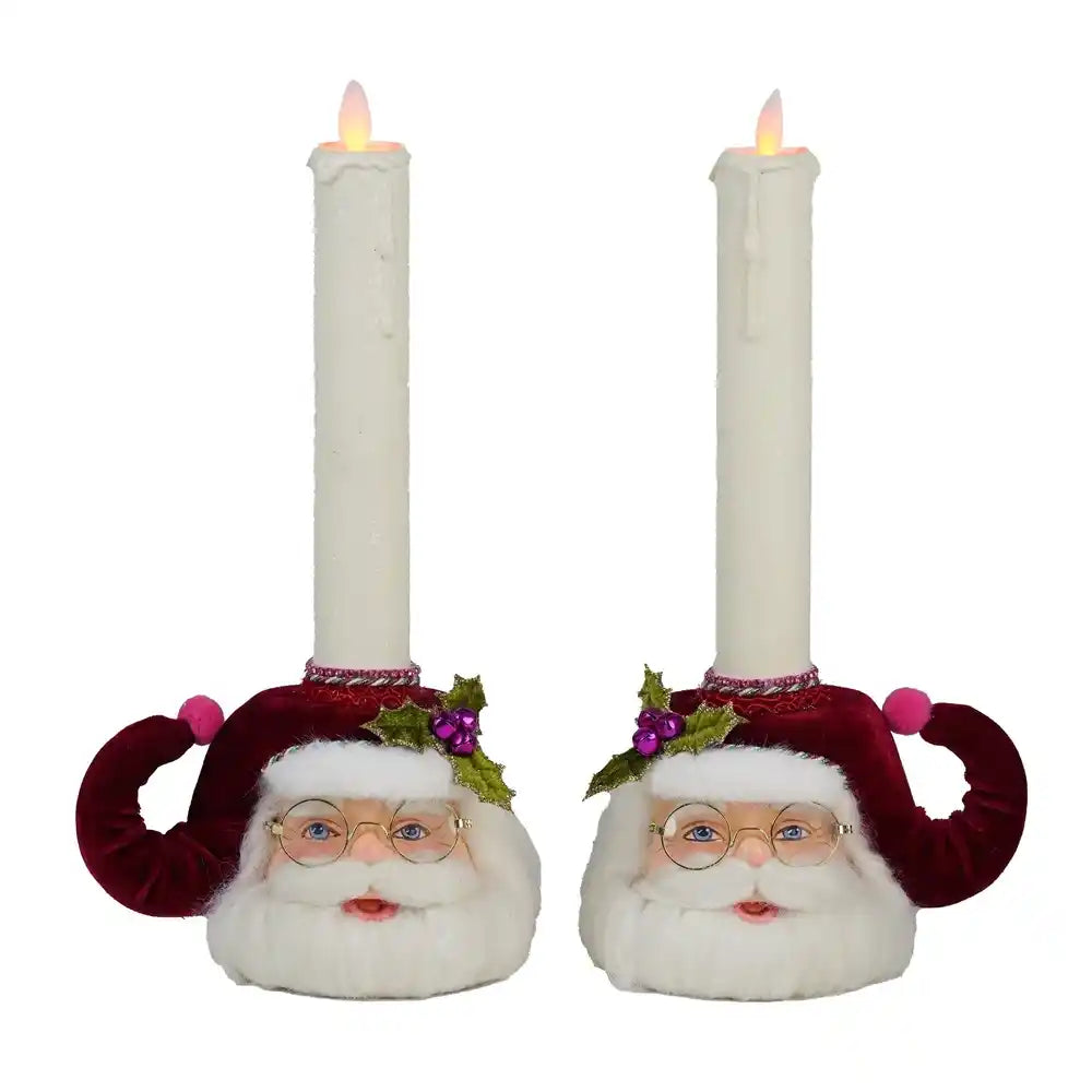 Portacandele Babbo Natale Katherine’s Collection KC 28-628417