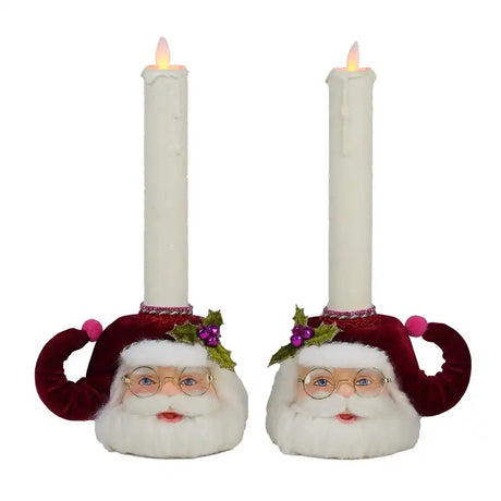 Portacandele Babbo Natale Katherine’s Collection KC 28-628417