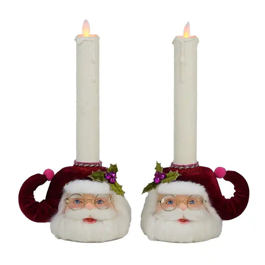Portacandele Babbo Natale Katherine’s Collection KC 28-628417