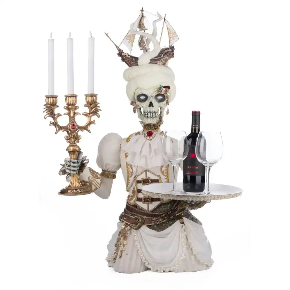 Scheletro Adelaide con candelabro e vassoio Katherine's Collection