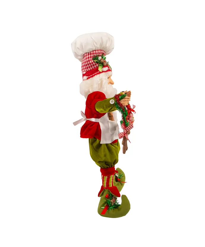 Ornamento Santa Claus in Cucina Kurt Adler