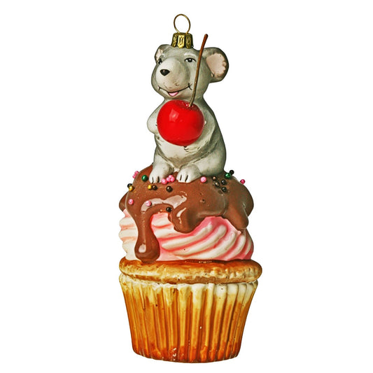 Acquista in Italia Komozja Family Natale 2025 Ratto su un cupcake