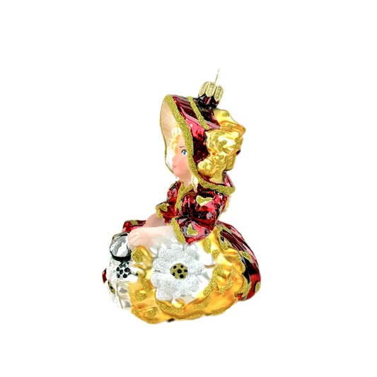 Sitting Vintage Girl Koronex 1195X Decorazione Natale