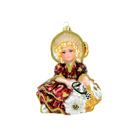 Sitting Vintage Girl Koronex 1195X Decorazione Natale