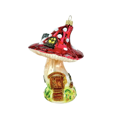 Mushroom House Koronex 2309X Decorazione Natale Vetro