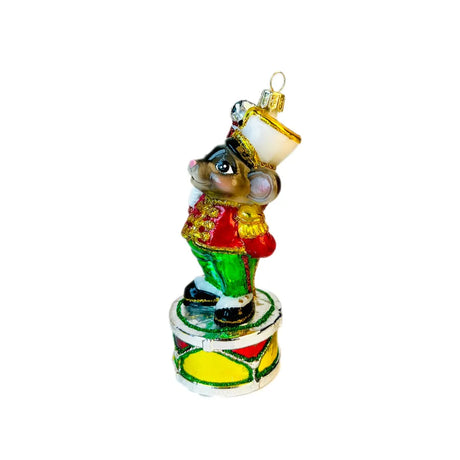 Mouse Koronex 2403B Decorazione Natalizia Vetro Soffiato