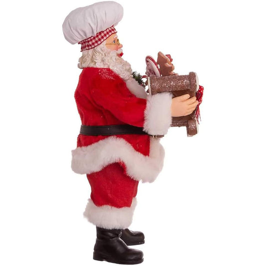 Kurt Adler Fabriché Chef Santa 27 cm – Babbo Natale Chef con Pan di Zenzero | North Pole Christmas Shop®