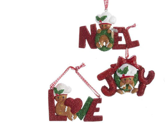 3 Ornamenti Natalizi Gingerbread assortiti Kurt Adler