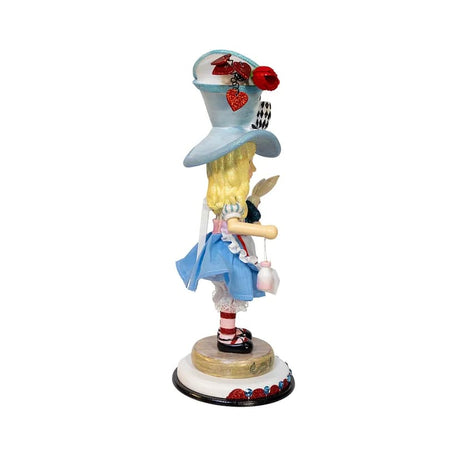 Kurt Adler Hollywood Alice Nutcracker 33 cm – Schiaccianoci Alice nel Paese delle Meraviglie | North Pole Christmas Shop®