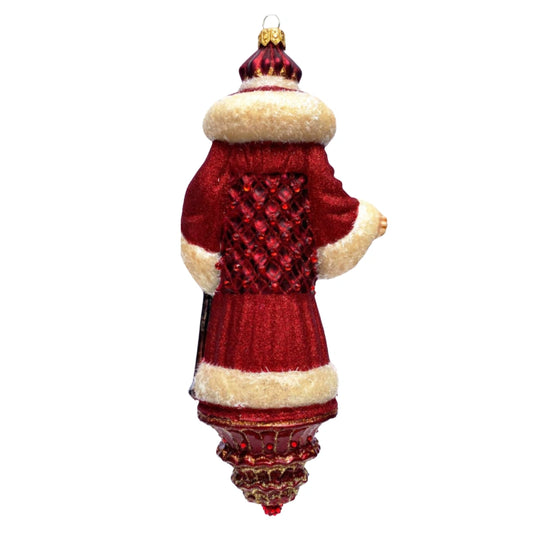 Christmas is all Around Ornamento Albero in Vetro