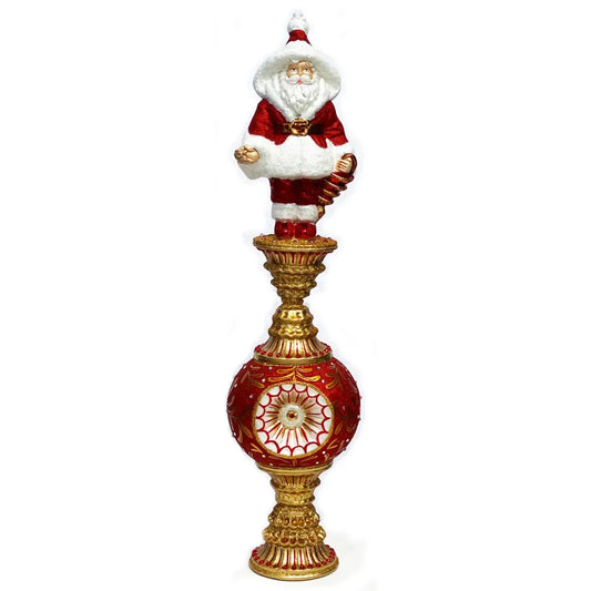 Preordina Christmas Couture Singing in the Snow Decoro Tavolo in Vetro