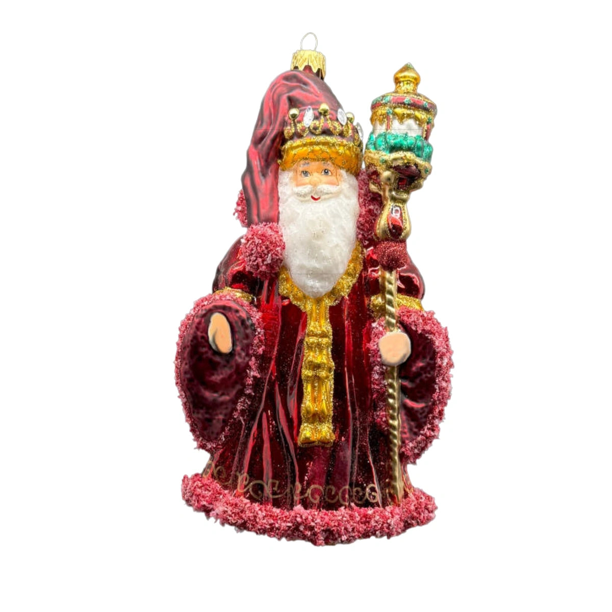 Preordina Christmas Couture Winter Red on the Wood Ornamento Albero in Vetro