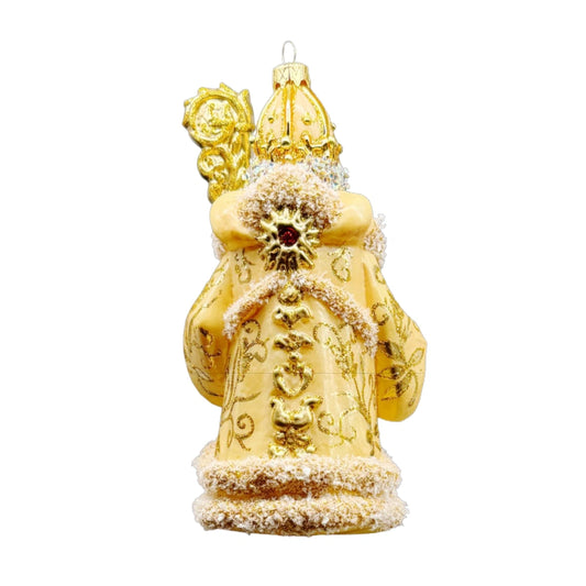 Solemn and Majestic Santa Claus Ornamento Albero in Vetro