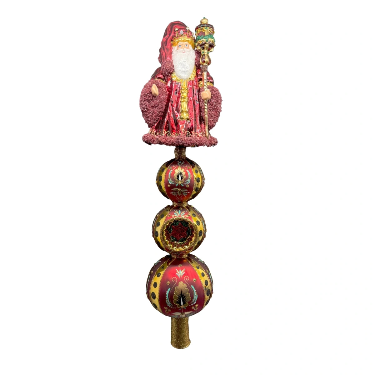 Preordina Christmas Couture Winter Red on the Wood Puntale Albero in Vetro