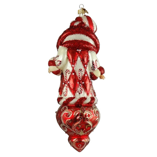 Candy Claus Ornamento Albero in Vetro