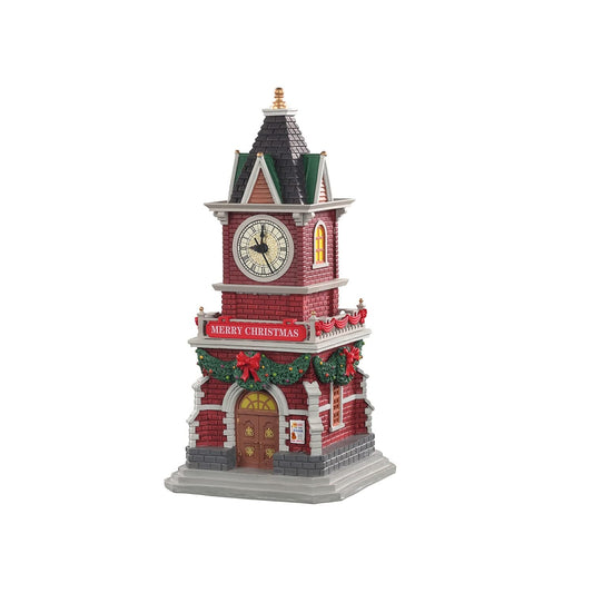 Lemax Tannenbaum Clock Tower – Villaggio di Natale Lemax | North Pole Christmas Shop®