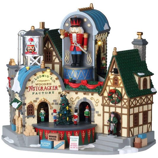 Lemax Ludwig’s Wooden Nutcracker Factory – Villaggio di Natale Lemax | North Pole Christmas Shop®