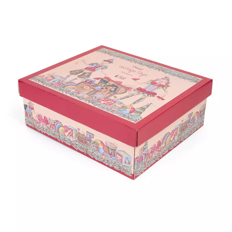 Plaid Con Giftbox Vintage Toys Nuvole di Stoffa