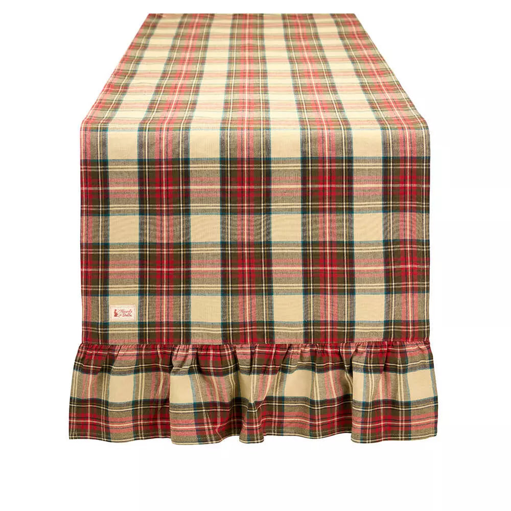 Runner Con Balza Tartan Nuvole di Stoffa