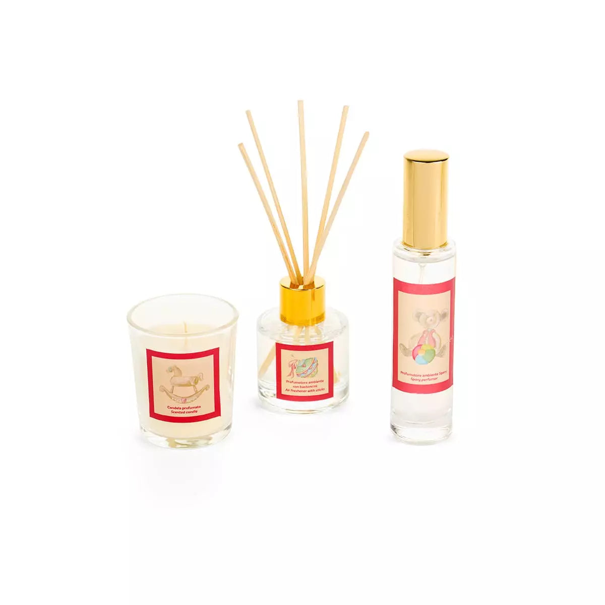 Set Diffusore Spray E Candela Vintage Toys Nuvole di Stoffa