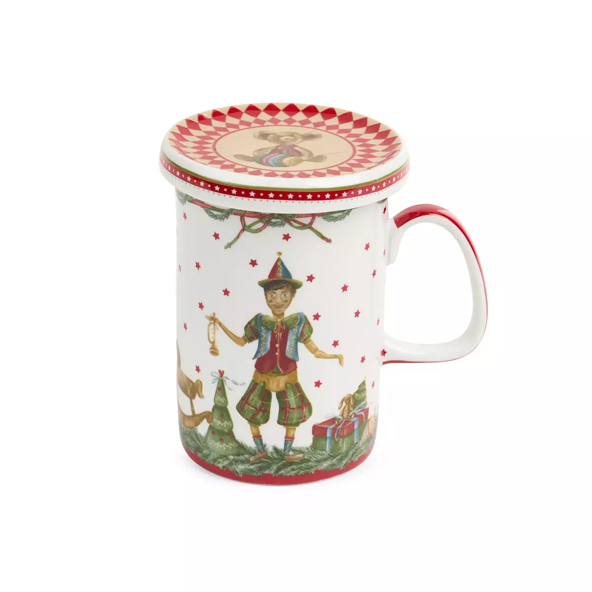 Tisaniera Burattini Coperchio Orsetto Nuvole di Stoffa