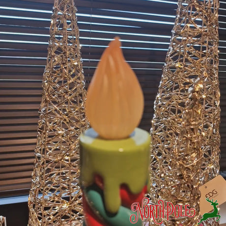 Candela Led Con Piattino EDG Enzo De Gasperi – Decorazione Natalizia di Design