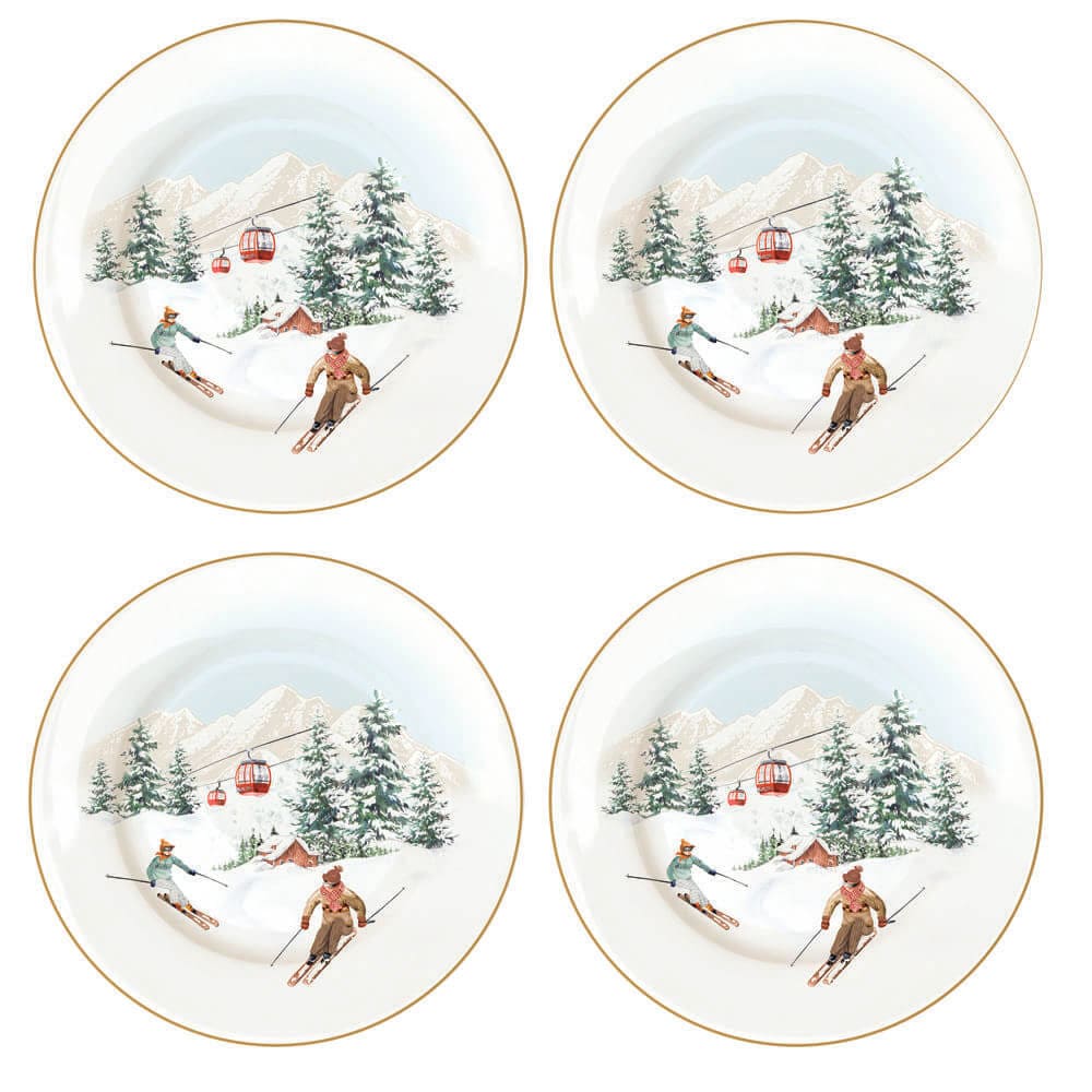 Acquista in Italia Set 4 Piatti Dessert in  Scatola Regalo Chalet