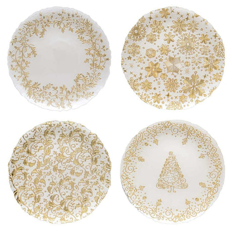 Box di 4 piatti assortiti in Oro Easy Life - North Pole Christmas Shop® Italia