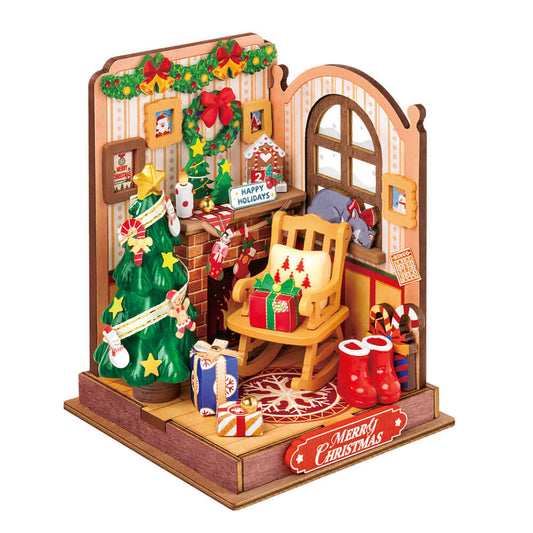 Rolife Christmas Fireplace Kit Fai-Da-Te Creativo E Decorazione DS041