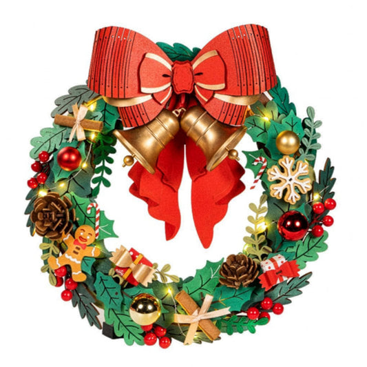 Rolife Christmas Wreath - Kit Fai-da-Te Creativo e Decorazione TGL04