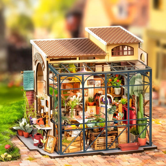 Rolife Il Negozio di Fiori di Emily - Kit Fai-da-Te Creativo e Decorazione