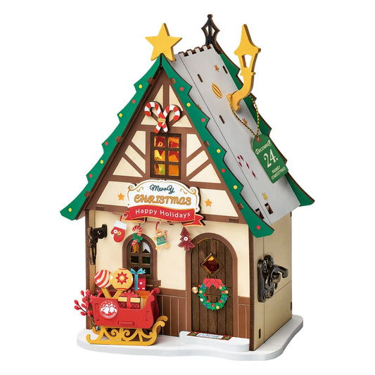 Rolife Twinkling Christmas House Kit Fai-Da-Te Creativo E Decorazione DS036