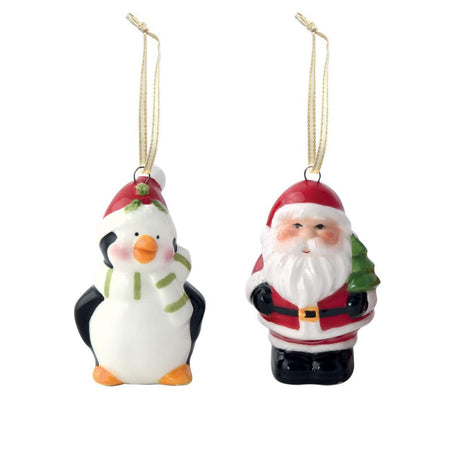 Set 16 decorazioni natalizie in ceramica Christmas Easy Life