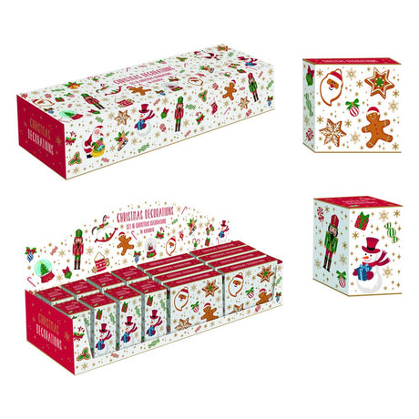 Set 16 decorazioni natalizie in ceramica Christmas Easy Life