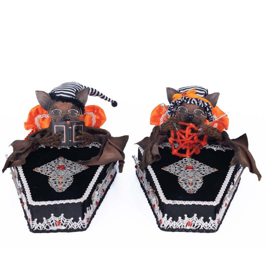 Batsons Bedtime Ass/2 Blk/Or 37Cm - Katherine's Collection Christmas Decoration | North Pole Christmas Shop®