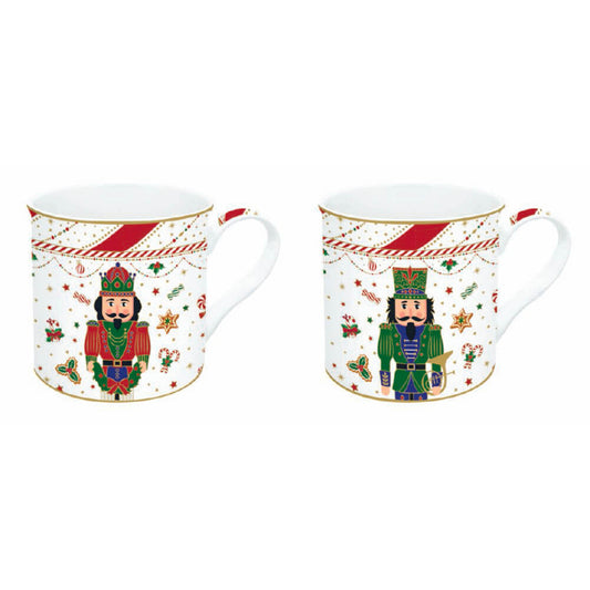 Set 2 mug 300 ml in porellana in scatola regalo Nutcracker Twist Easy Life