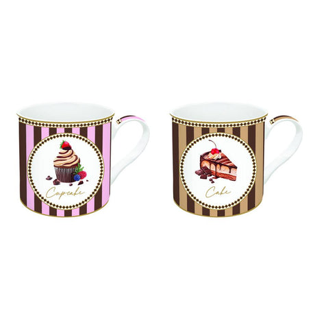 Set 2 mug 300 ml in fine china SWEET MOMENTS Easy Life Pozzi Milano