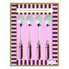 Set 4 cucchiaini da tè con manico in porcellana Sweet Moments Easy Life
