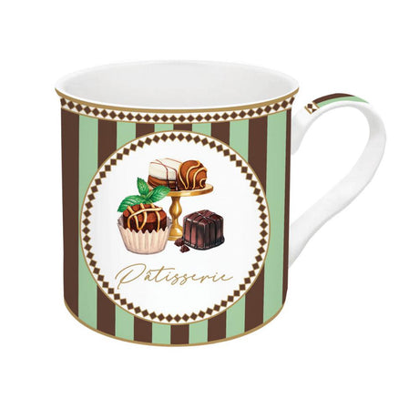 Set 4 mug in fine china Sweet Moments Easy Life