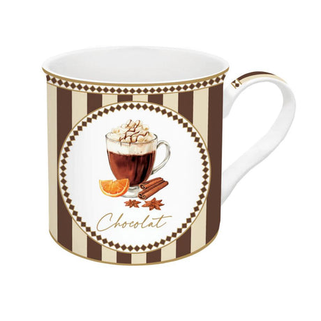 Set 4 mug in fine china Sweet Moments Easy Life