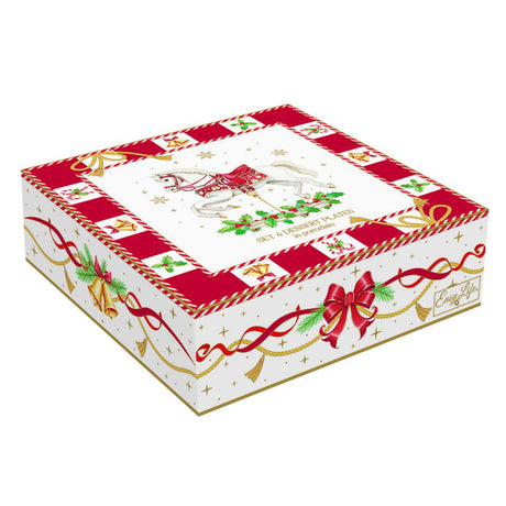 Set 4 piatti dessert Christmas Tale Easy Life