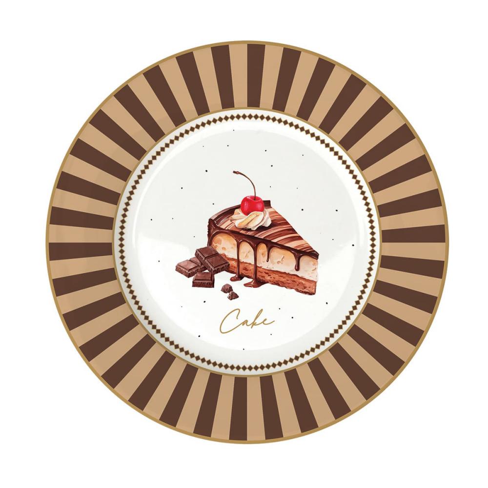 Set 4 piatti dessert in porcellana Sweet Moments Easy Life