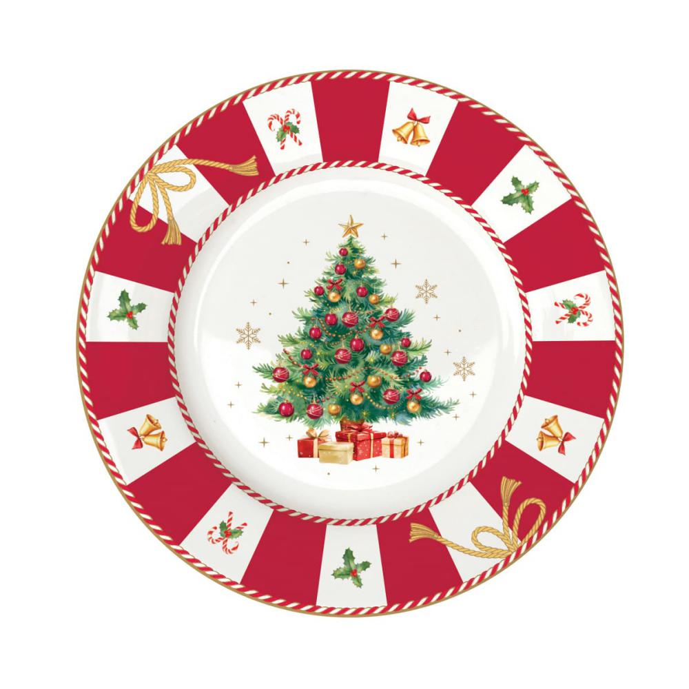 Set 4 piatti dessert in scatola regalo Christmas Tale Easy Life