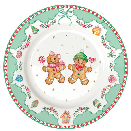 Set 4 piatti in porcellana Sweet Christmas Easy Life