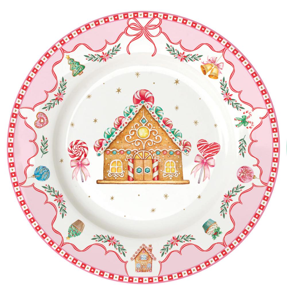 Set 4 piatti in porcellana Sweet Christmas Easy Life
