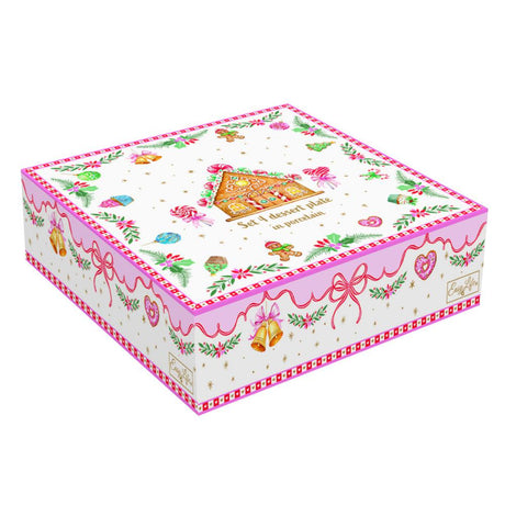 Set 4 piatti in porcellana Sweet Christmas Easy Life