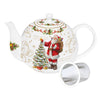 Teiera da 1 Lt in porcellana con infusiera Magic Christmas Easy Life