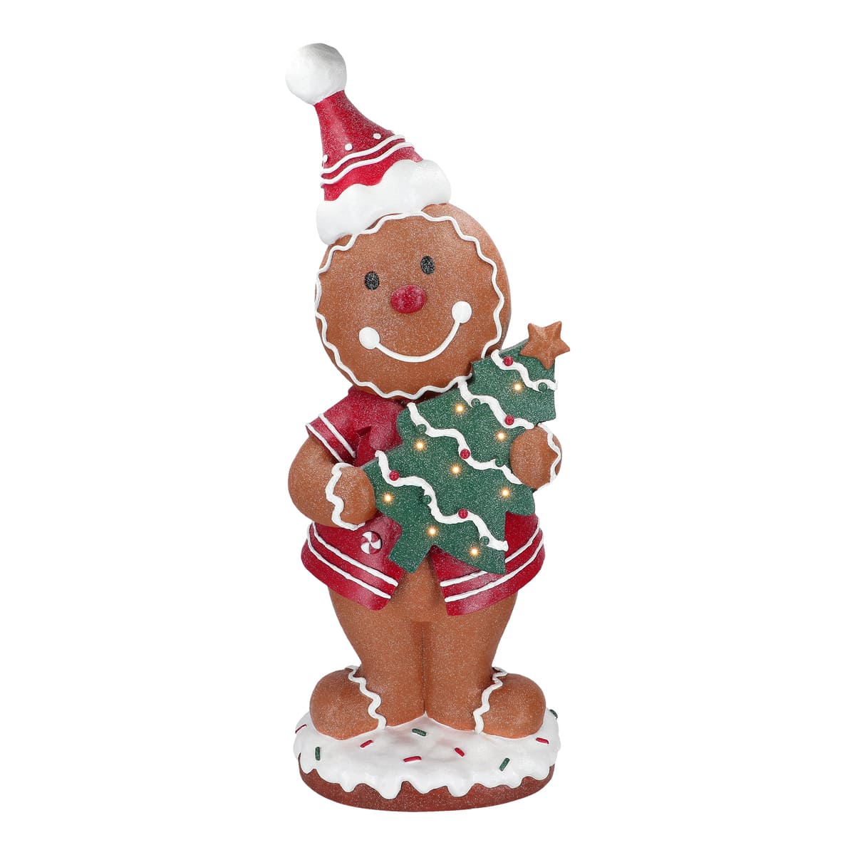 Timstor Omino di Pan di Zenzero con Albero a LED – Natale Luminoso